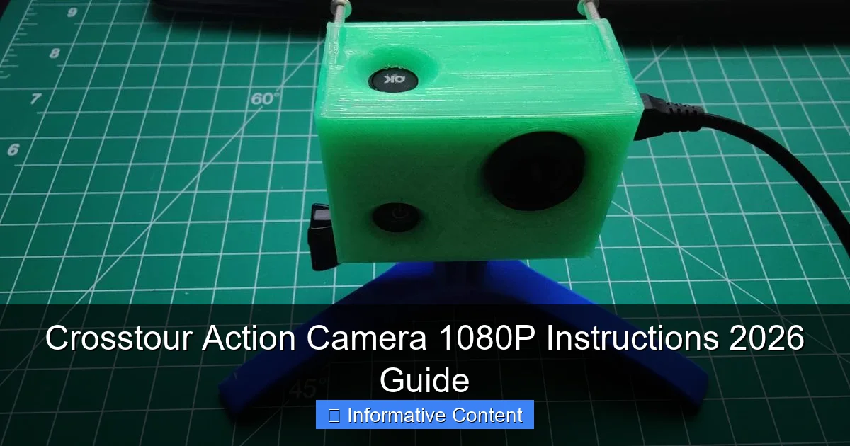Crosstour Action Camera 1080P Instructions 2026 Guide