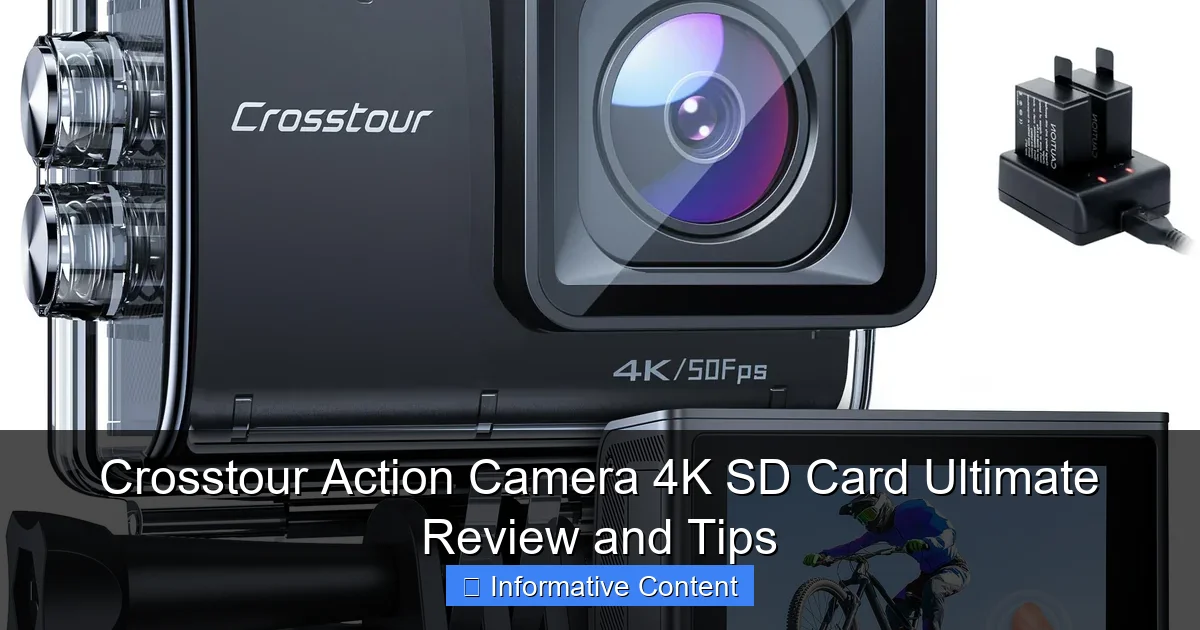 Crosstour Action Camera 4K SD Card Ultimate Review and Tips