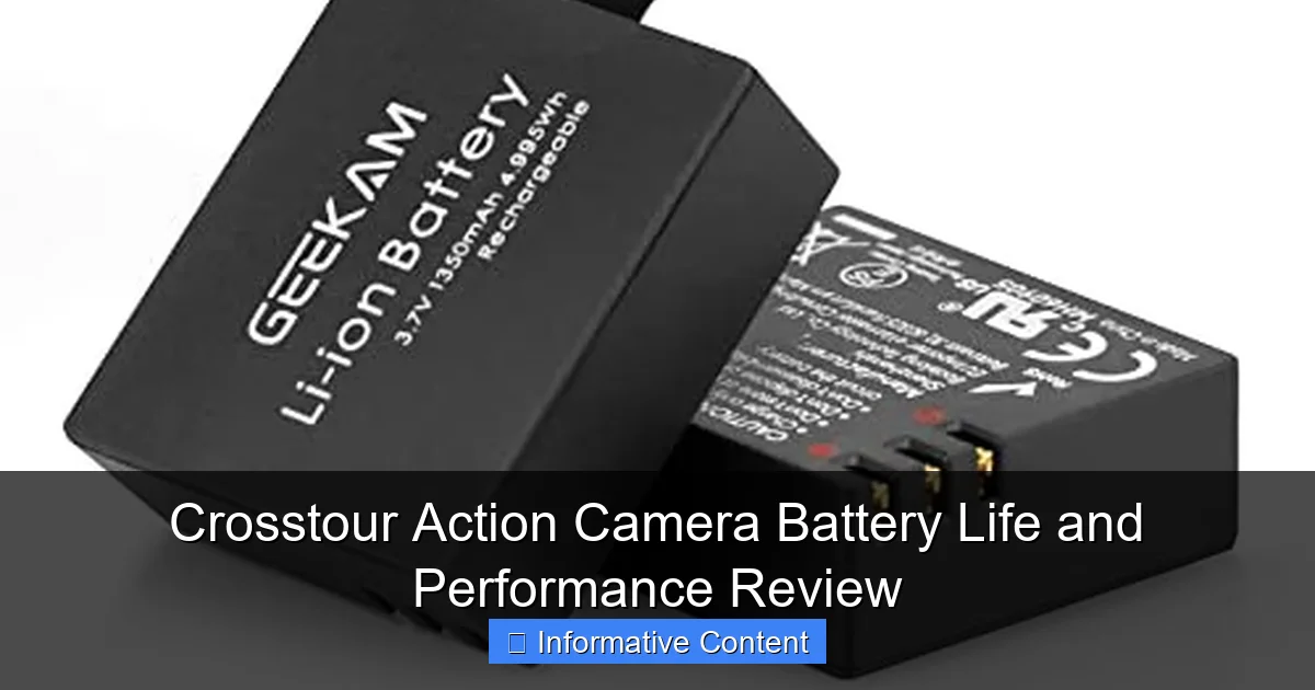Crosstour Action Camera Battery Life and Performance Review