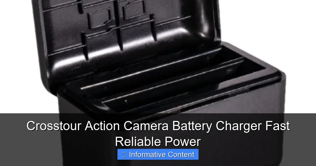 Crosstour Action Camera Battery Charger Fast Reliable Power
