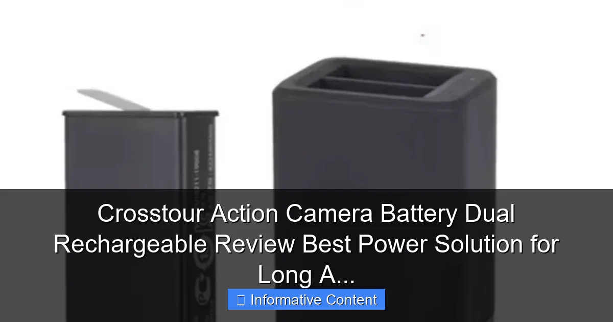 Crosstour Action Camera Battery Dual Rechargeable Review Best Power Solution for Long A...