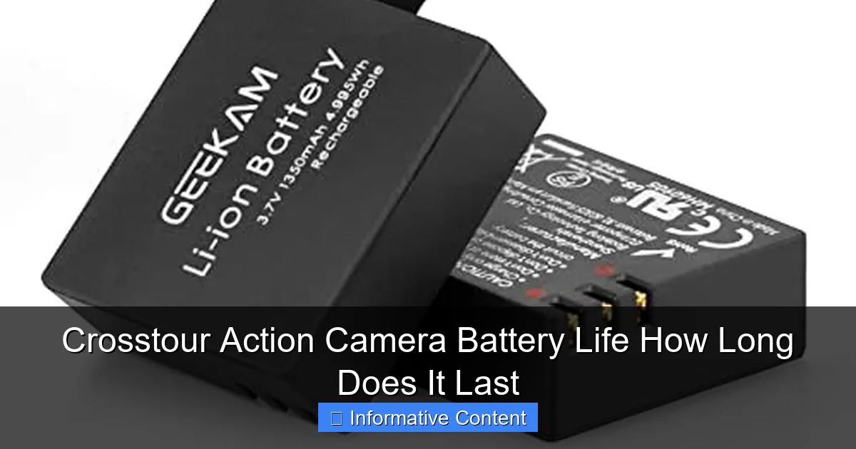 Crosstour Action Camera Battery Life How Long Does It Last