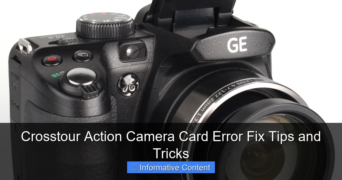 Crosstour Action Camera Card Error Fix Tips and Tricks