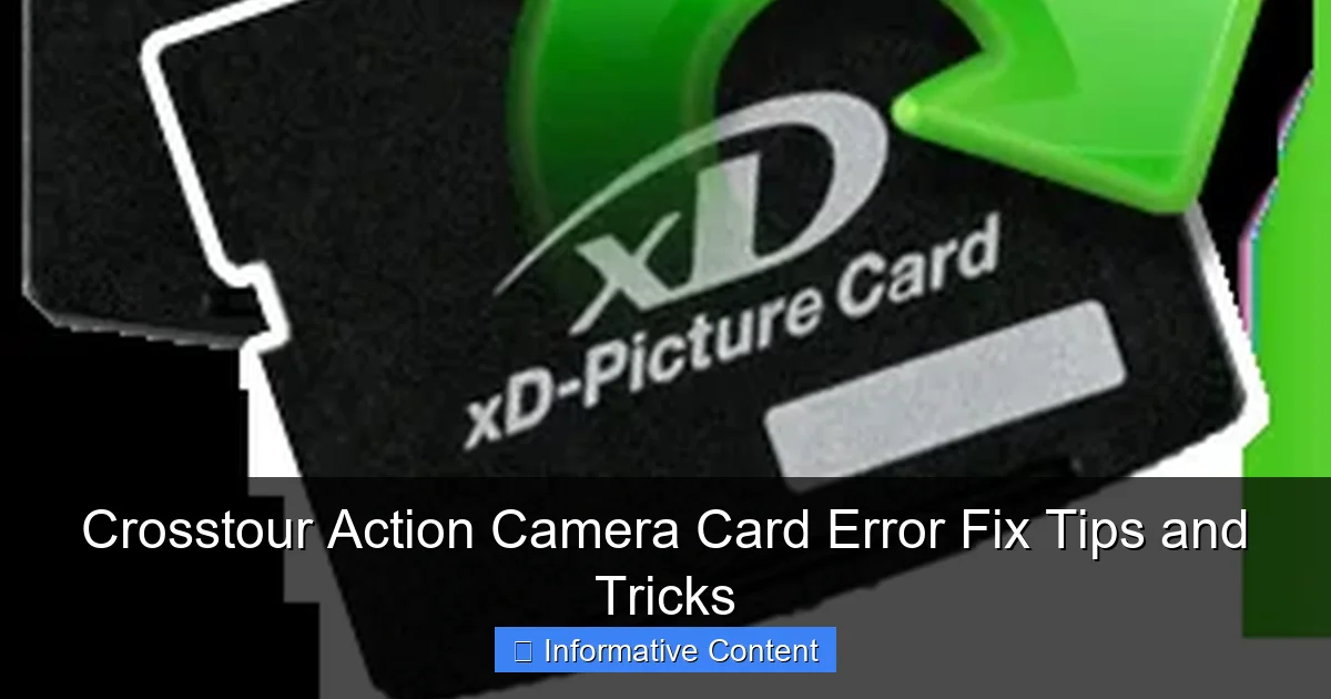 Crosstour Action Camera Card Error Fix Tips and Tricks