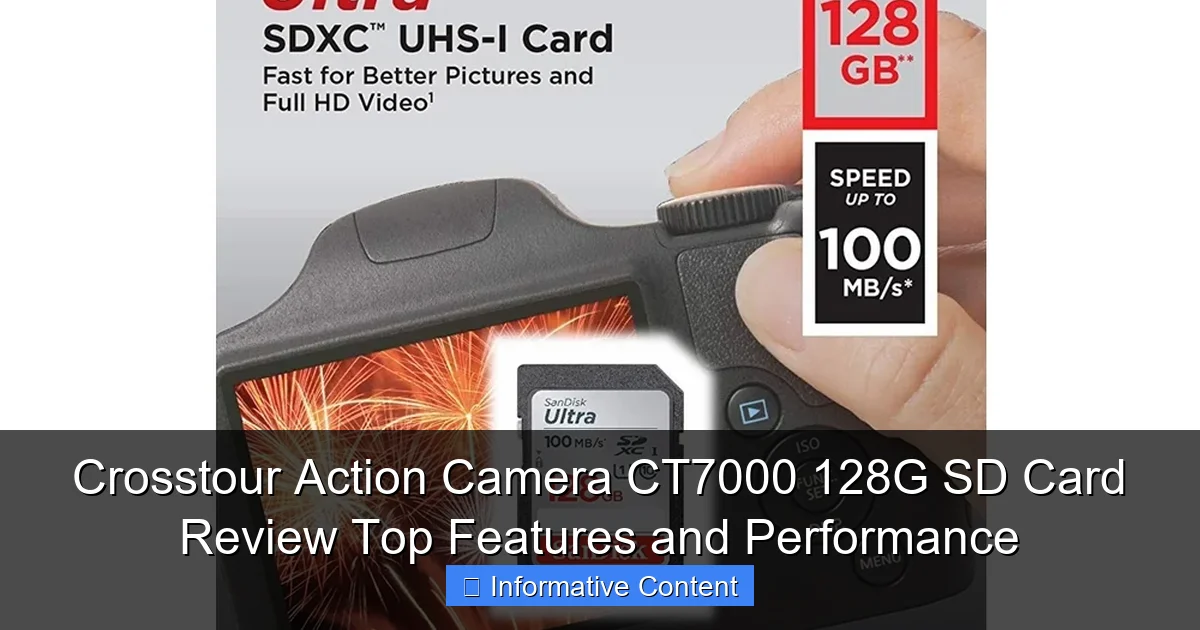 Crosstour Action Camera CT7000 128G SD Card Review Top Features and Performance