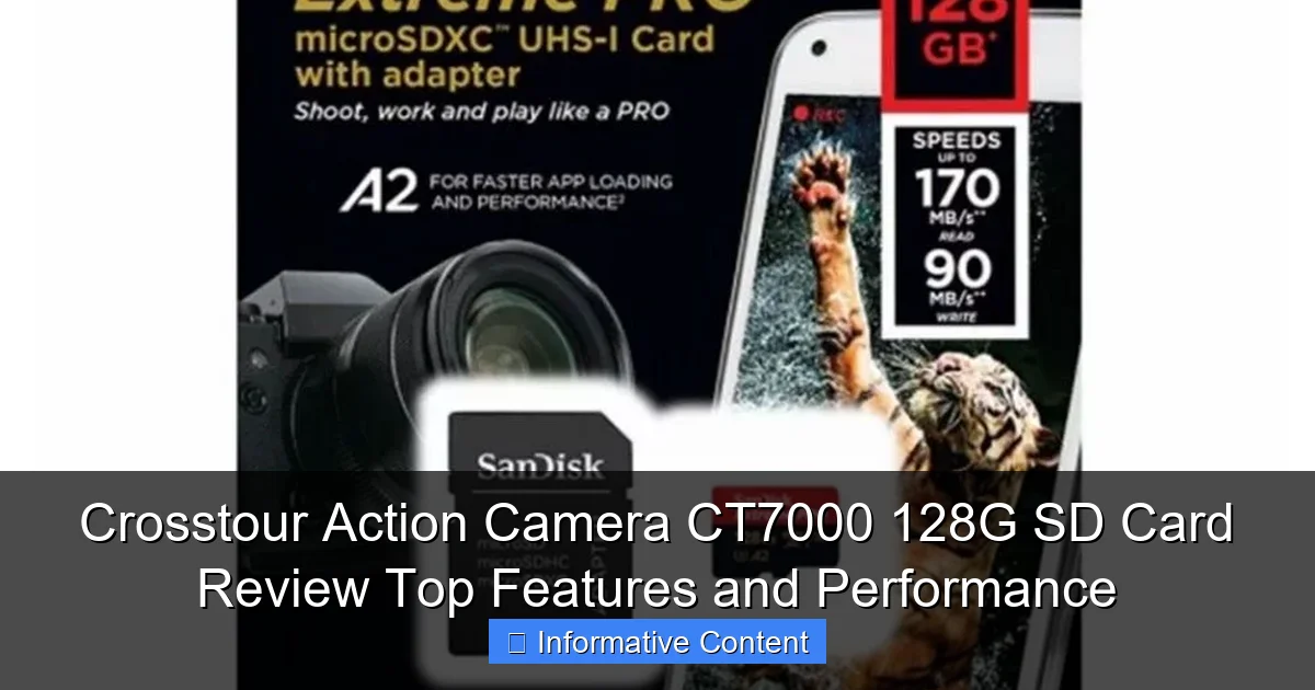 Crosstour Action Camera CT7000 128G SD Card Review Top Features and Performance