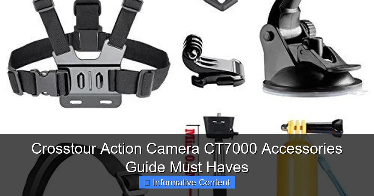 Crosstour Action Camera CT7000 Accessories Guide Must Haves