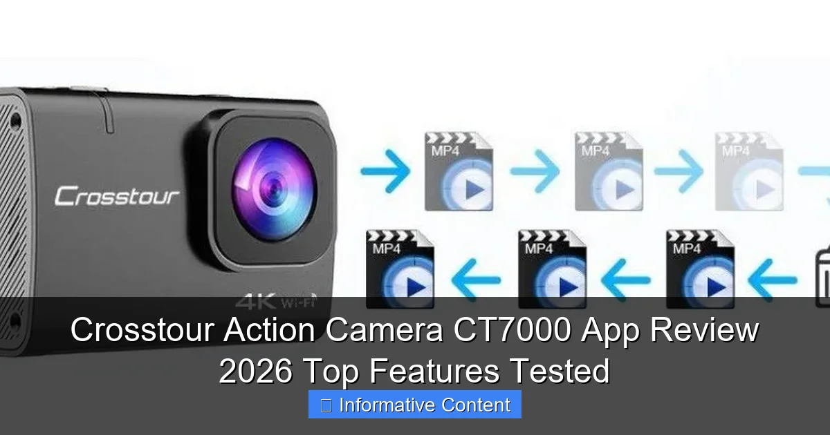 Crosstour Action Camera CT7000 App Review 2026 Top Features Tested