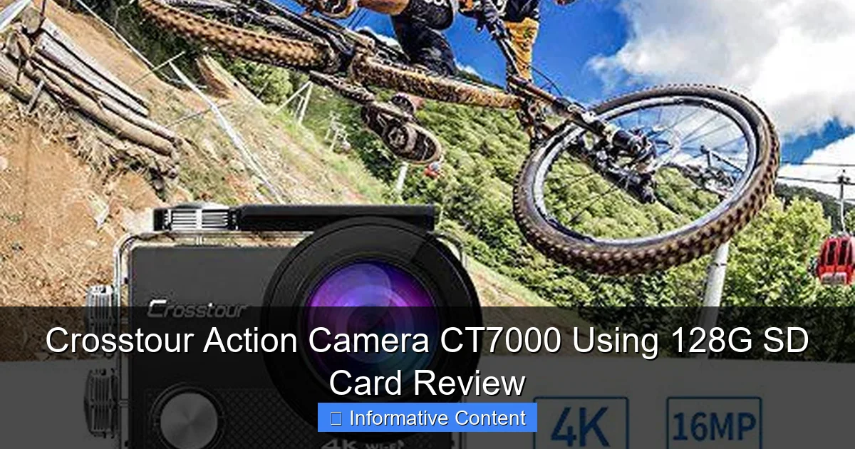 Crosstour Action Camera CT7000 Using 128G SD Card Review