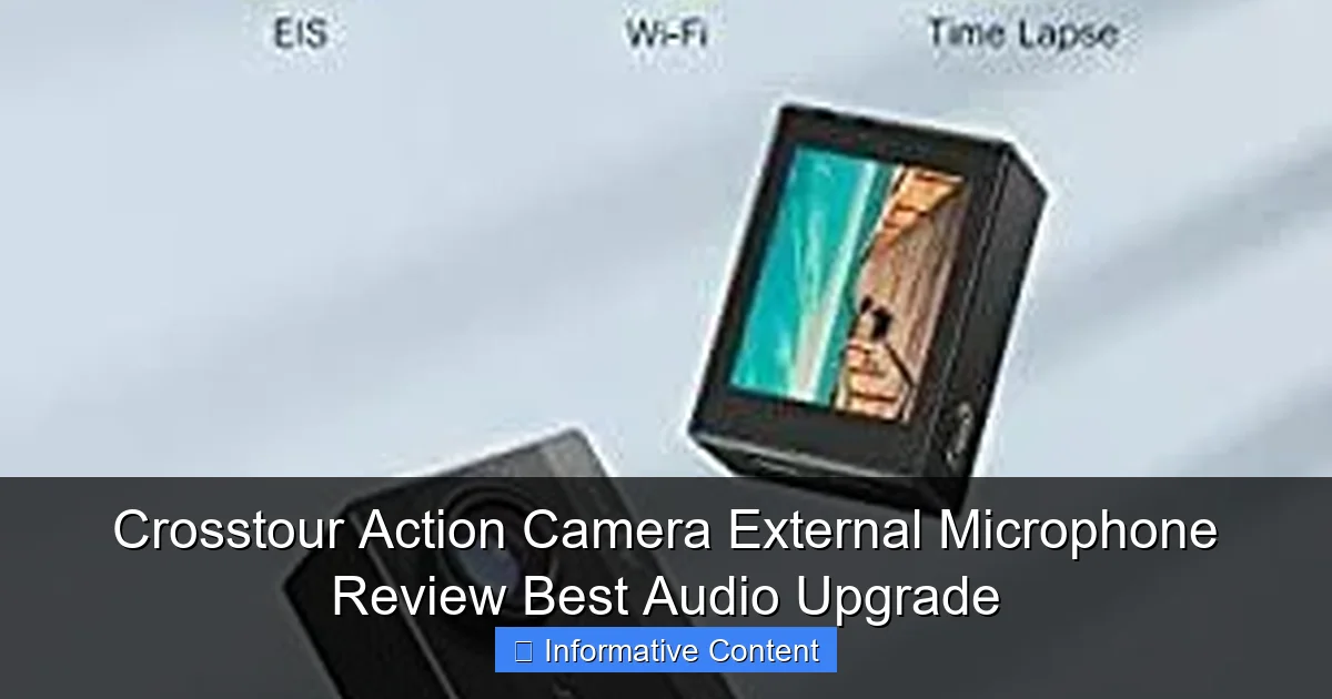 Crosstour Action Camera External Microphone Review Best Audio Upgrade