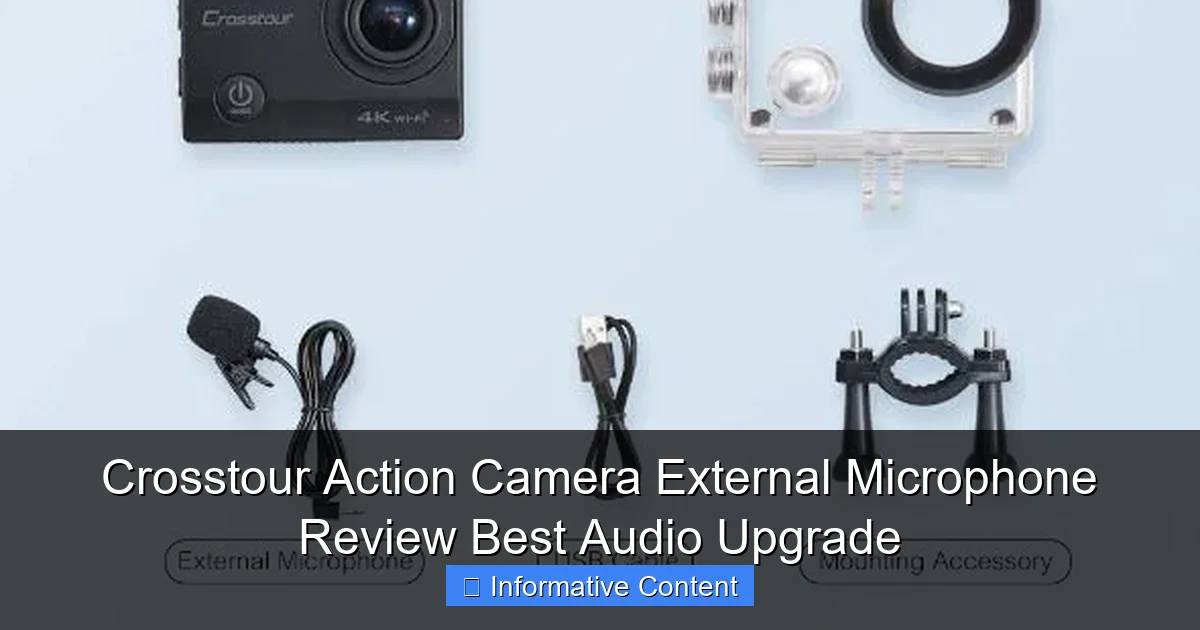 Crosstour Action Camera External Microphone Review Best Audio Upgrade