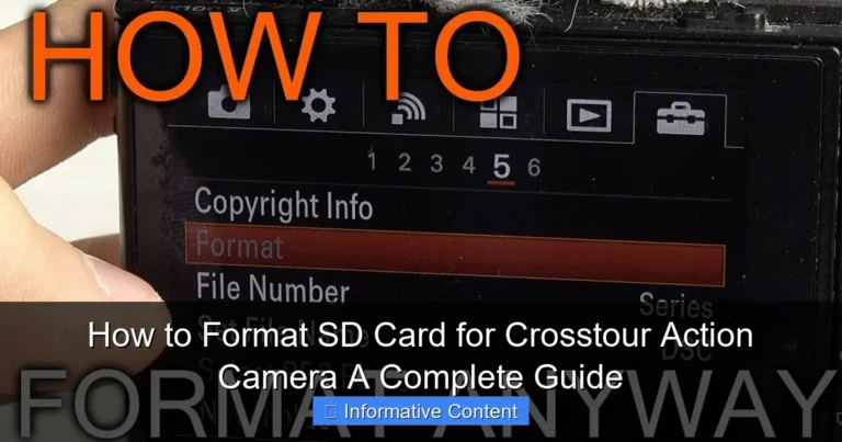 How to Format SD Card for Crosstour Action Camera A Complete Guide