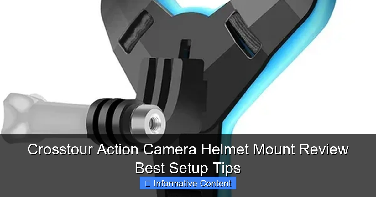 Crosstour Action Camera Helmet Mount Review Best Setup Tips