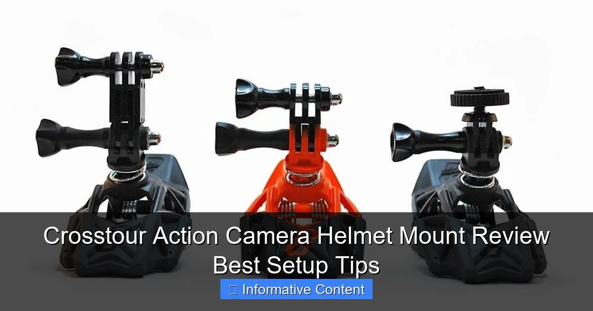 Crosstour Action Camera Helmet Mount Review Best Setup Tips