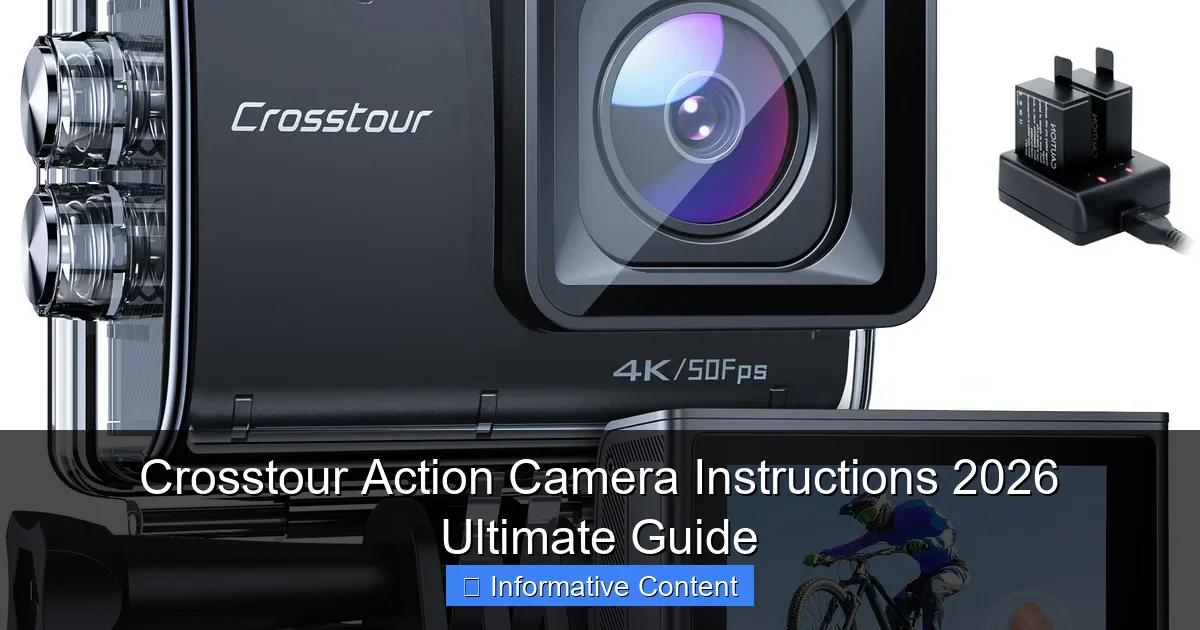 Crosstour Action Camera Instructions 2026 Ultimate Guide