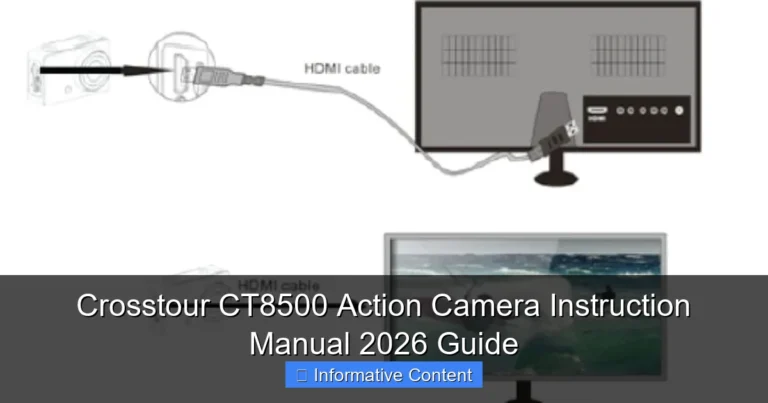 Crosstour CT8500 Action Camera Instruction Manual 2026 Guide