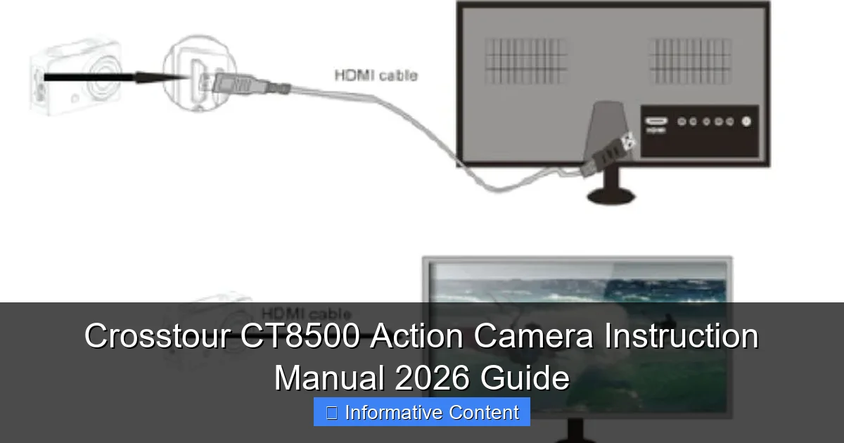 Crosstour CT8500 Action Camera Instruction Manual 2026 Guide