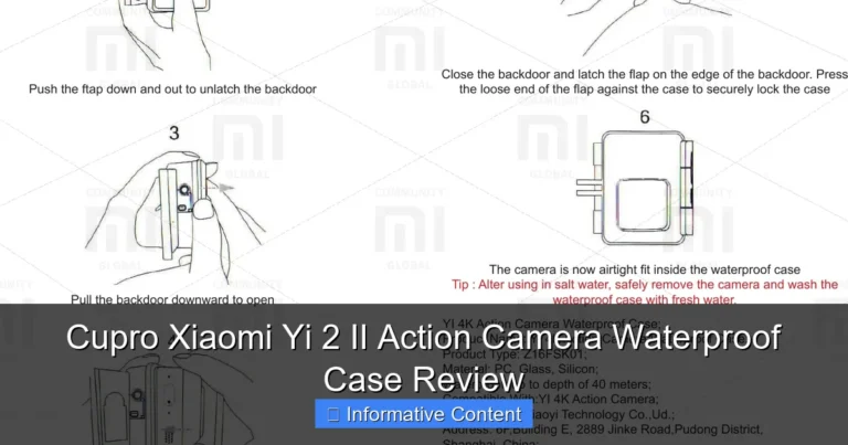 Cupro Xiaomi Yi 2 II Action Camera Waterproof Case Review