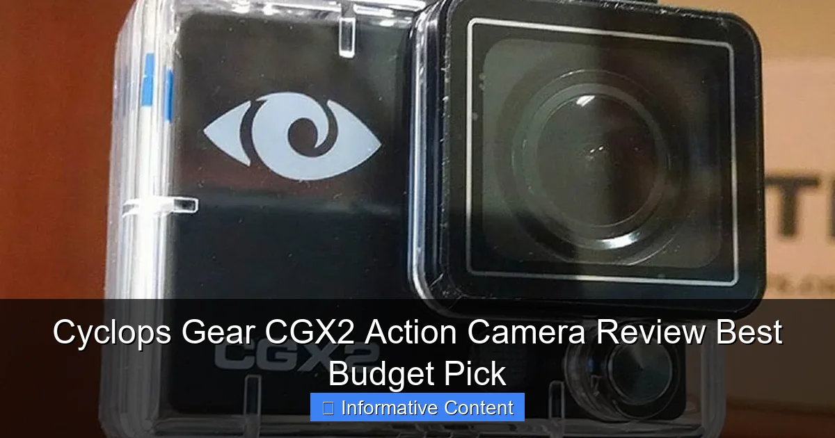Cyclops Gear CGX2 Action Camera Review Best Budget Pick