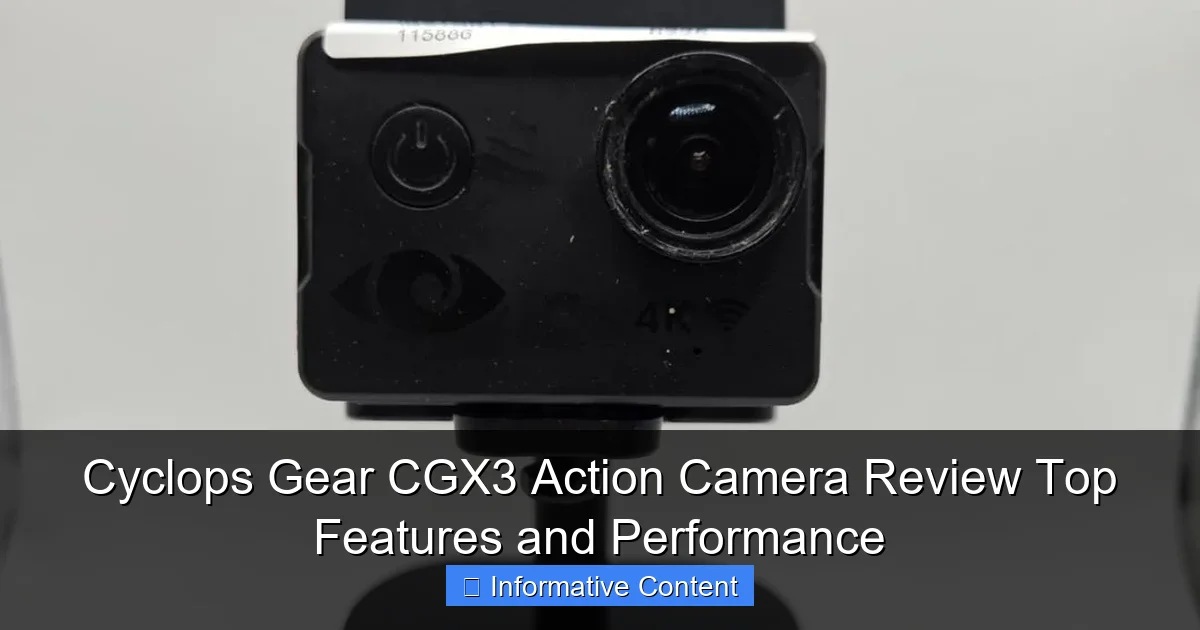 Cyclops Gear CGX3 Action Camera Review Top Features and Performance