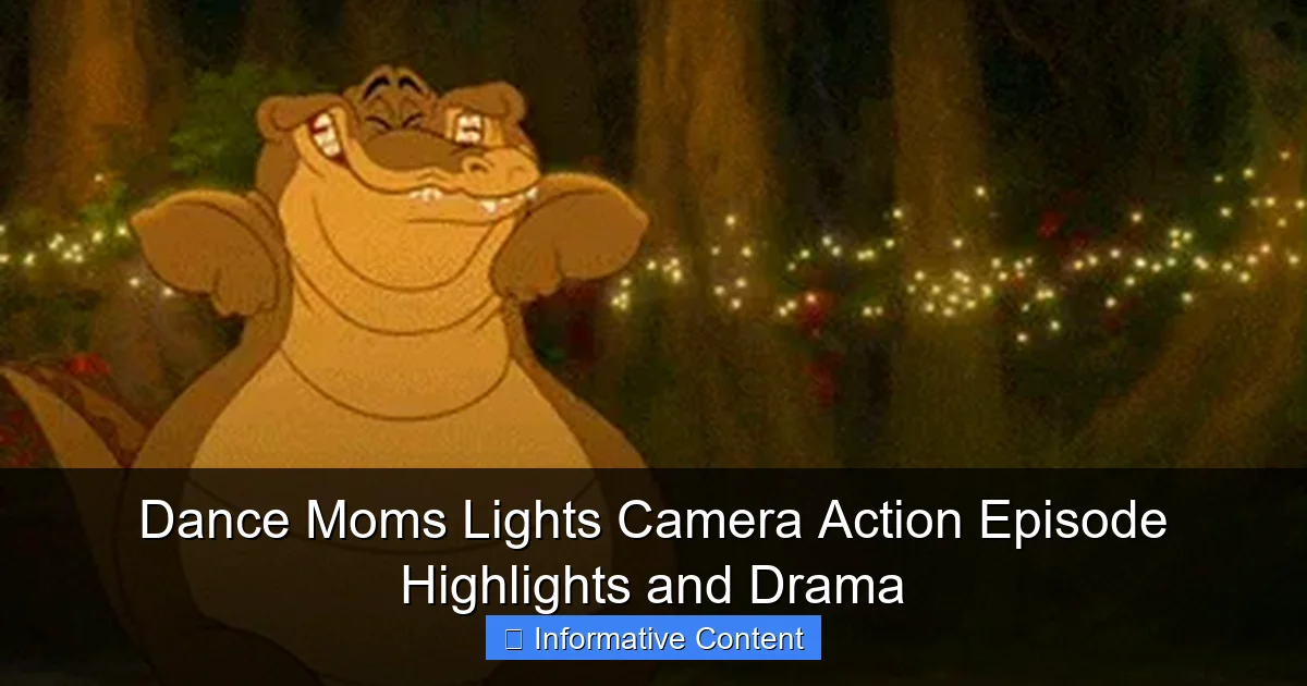 Dance Moms Lights Camera Action Episode Highlights and Drama
