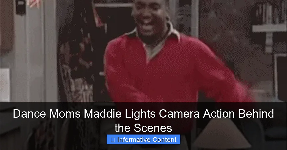 Dance Moms Maddie Lights Camera Action Behind the Scenes