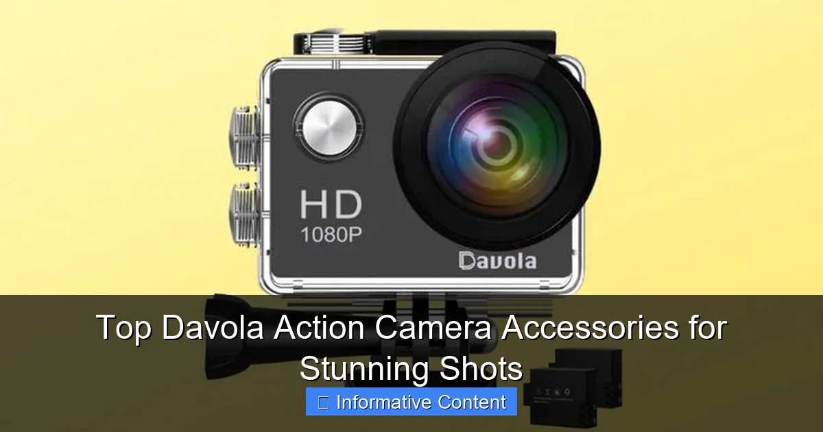 Top Davola Action Camera Accessories for Stunning Shots