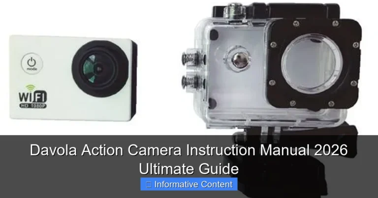 Davola Action Camera Instruction Manual 2026 Ultimate Guide