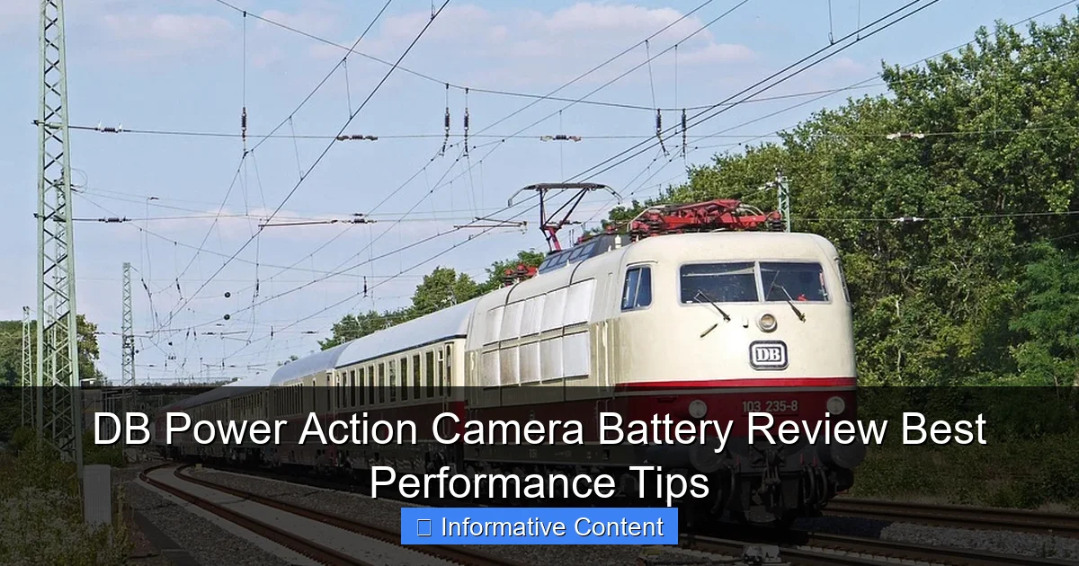 DB Power Action Camera Battery Review Best Performance Tips