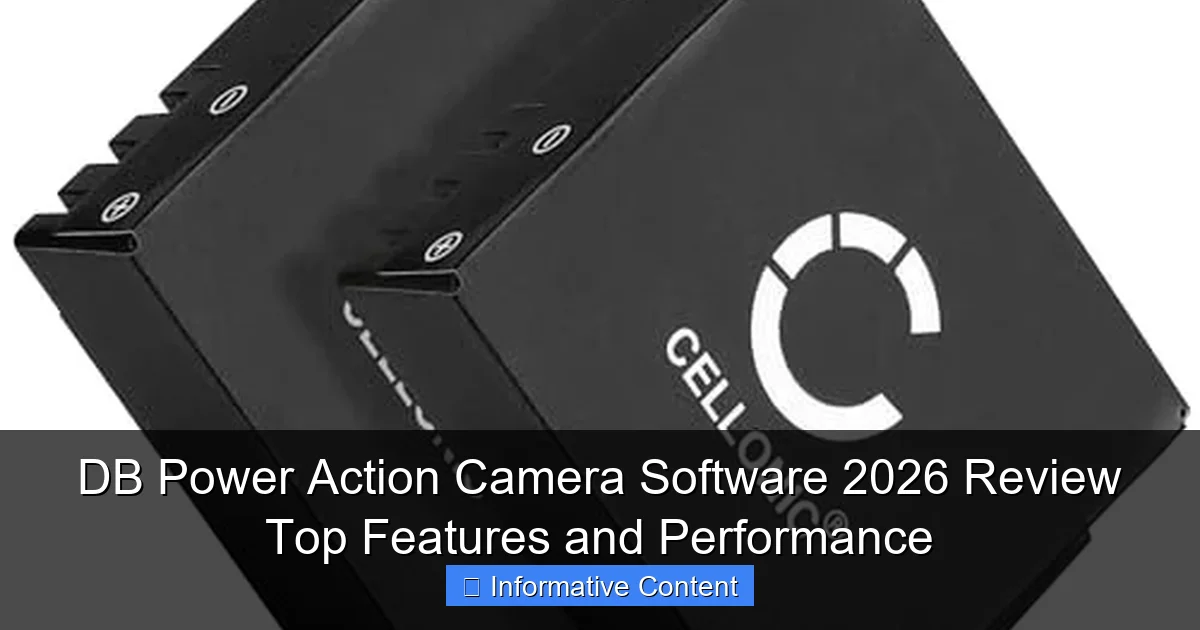DB Power Action Camera Software 2026 Review Top Features and Performance