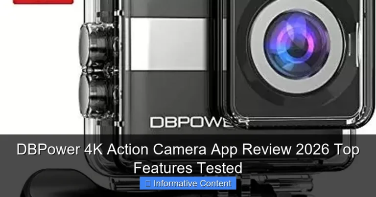 DBPower 4K Action Camera App Review 2026 Top Features Tested