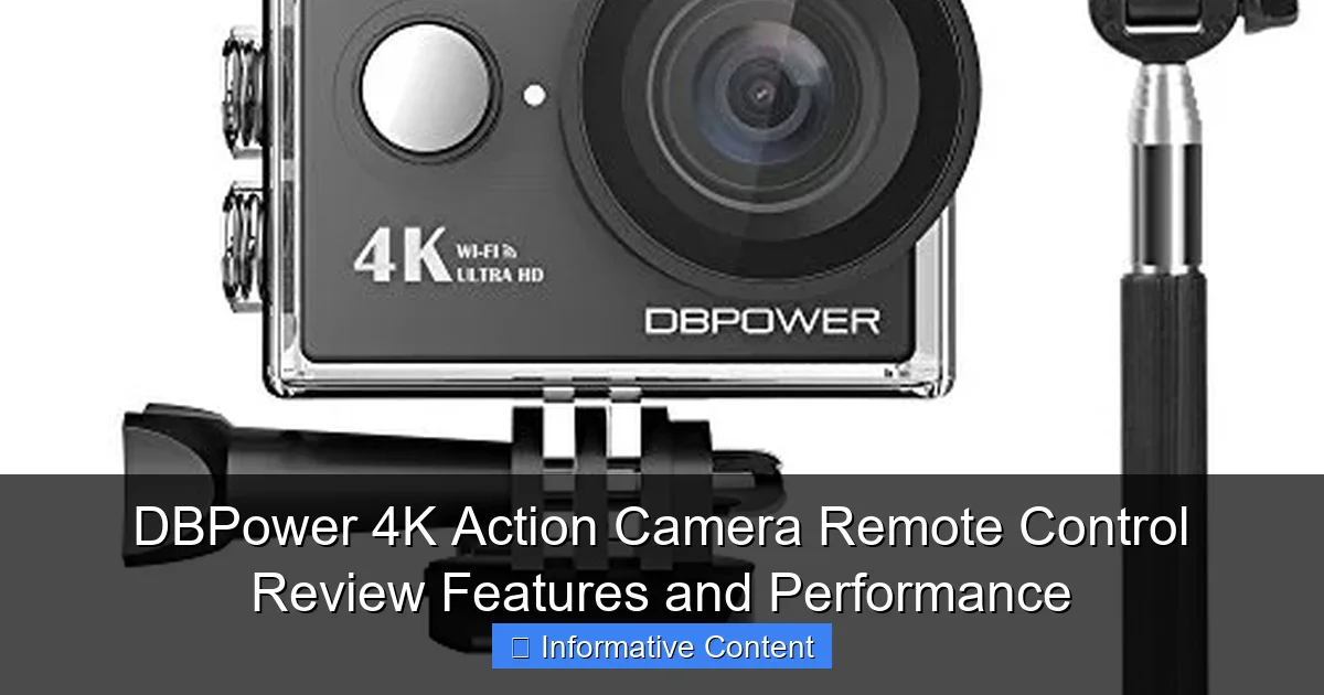 DBPower 4K Action Camera Remote Control Review Features and Performance