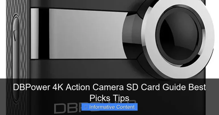 DBPower 4K Action Camera SD Card Guide Best Picks Tips