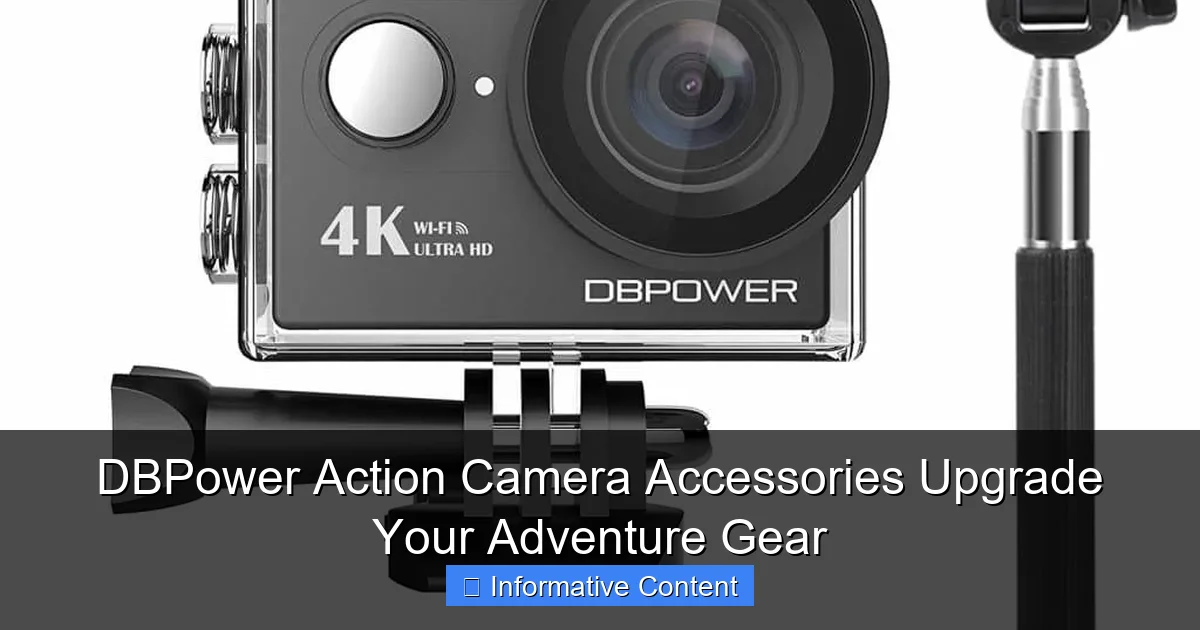 DBPower Action Camera Accessories Upgrade Your Adventure Gear