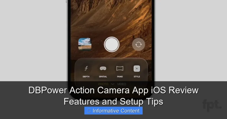DBPower Action Camera App iOS Review Features and Setup Tips