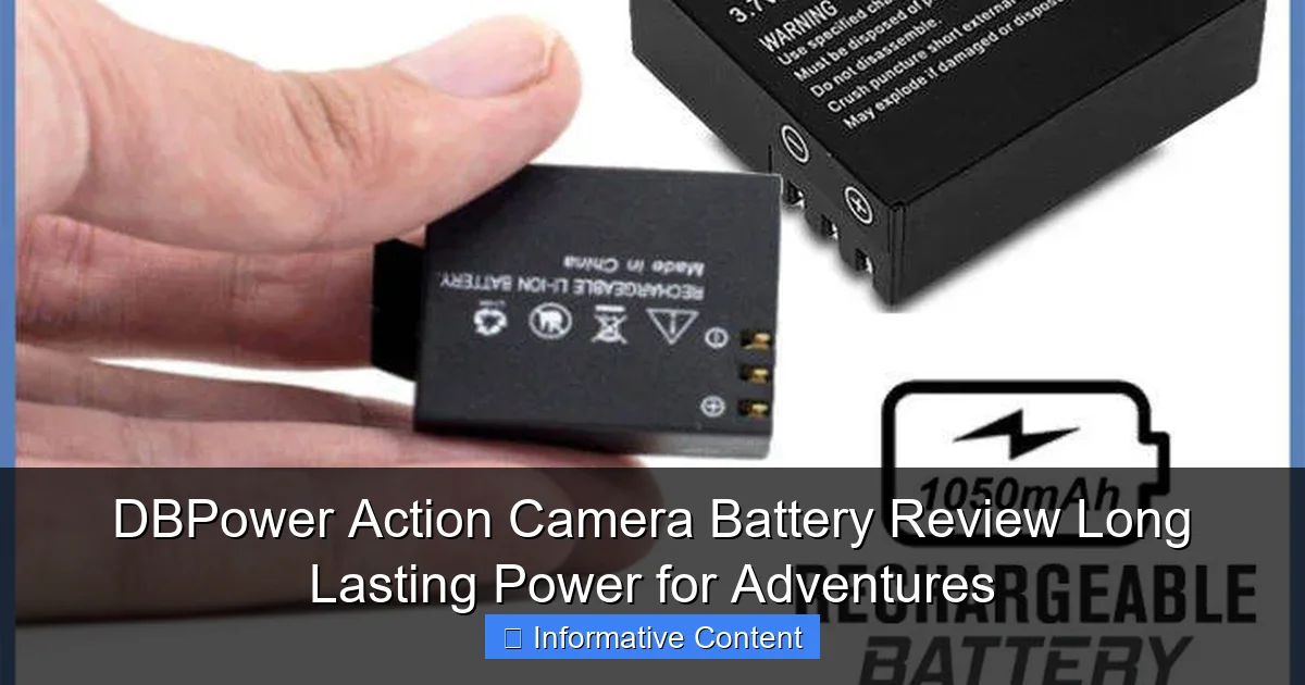 DBPower Action Camera Battery Review Long Lasting Power for Adventures