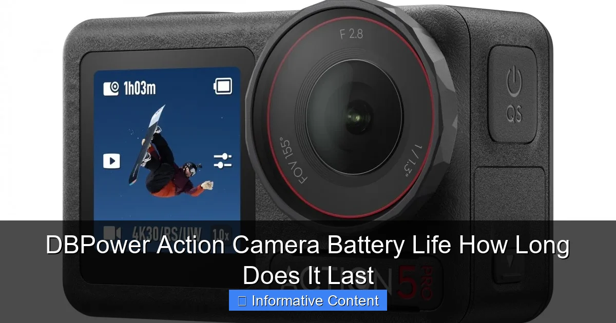 DBPower Action Camera Battery Life How Long Does It Last