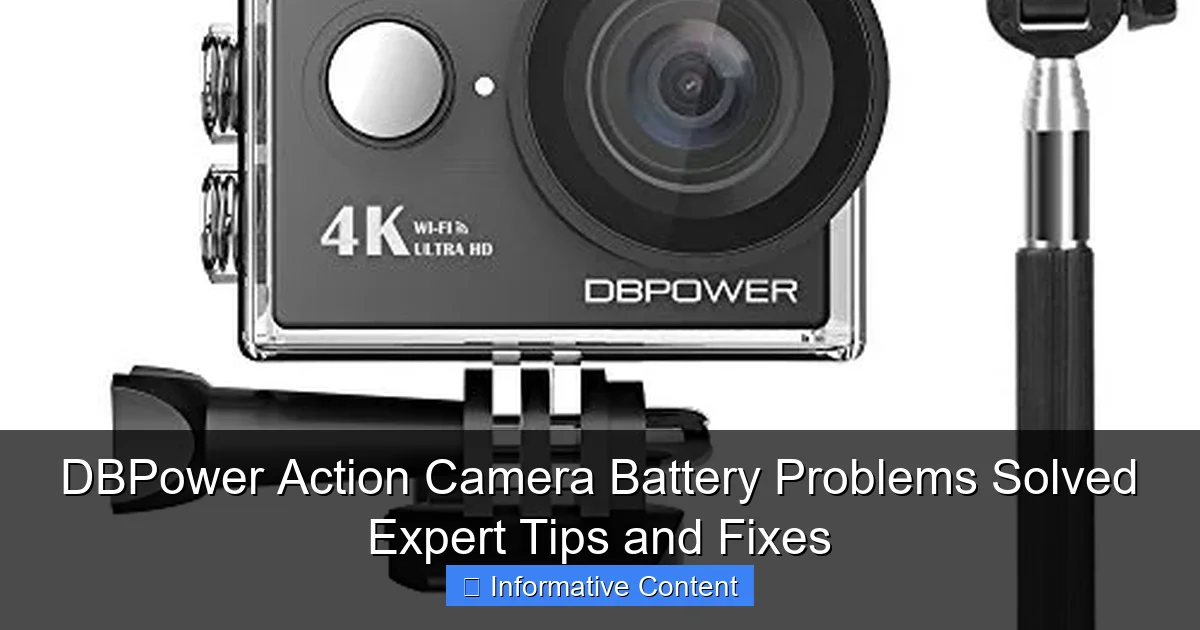 DBPower Action Camera Battery Problems Solved Expert Tips and Fixes