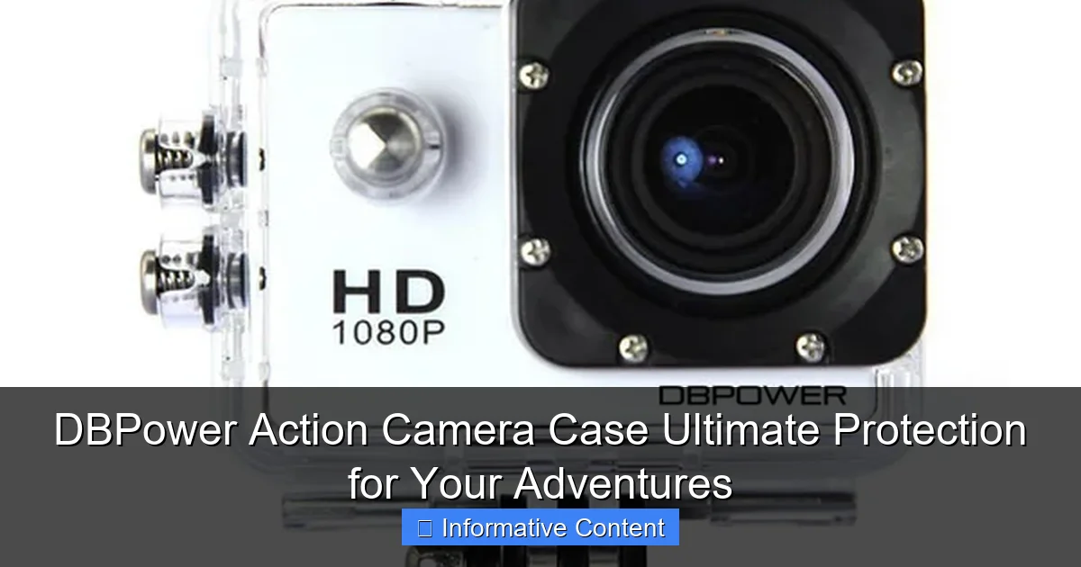 DBPower Action Camera Case Ultimate Protection for Your Adventures