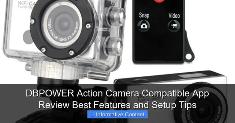 DBPOWER Action Camera Compatible App Review Best Features and Setup Tips