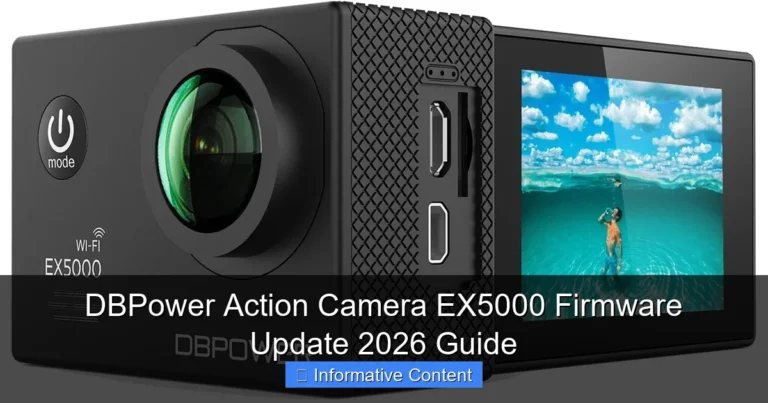 DBPower Action Camera EX5000 Firmware Update 2026 Guide