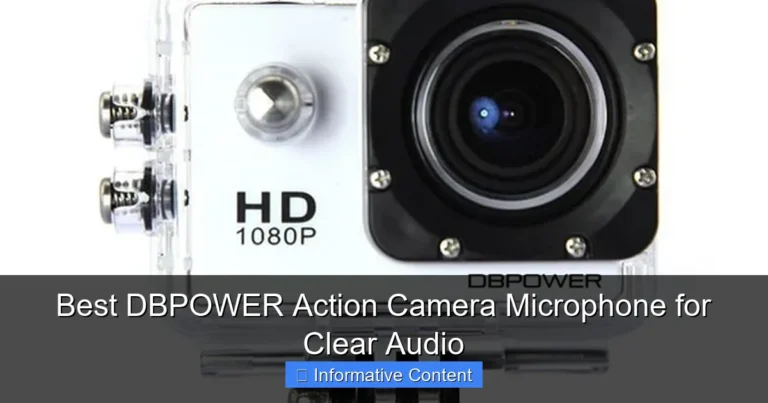 Best DBPOWER Action Camera Microphone for Clear Audio