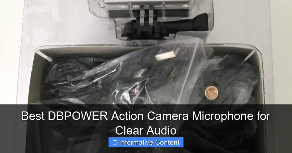 Best DBPOWER Action Camera Microphone for Clear Audio