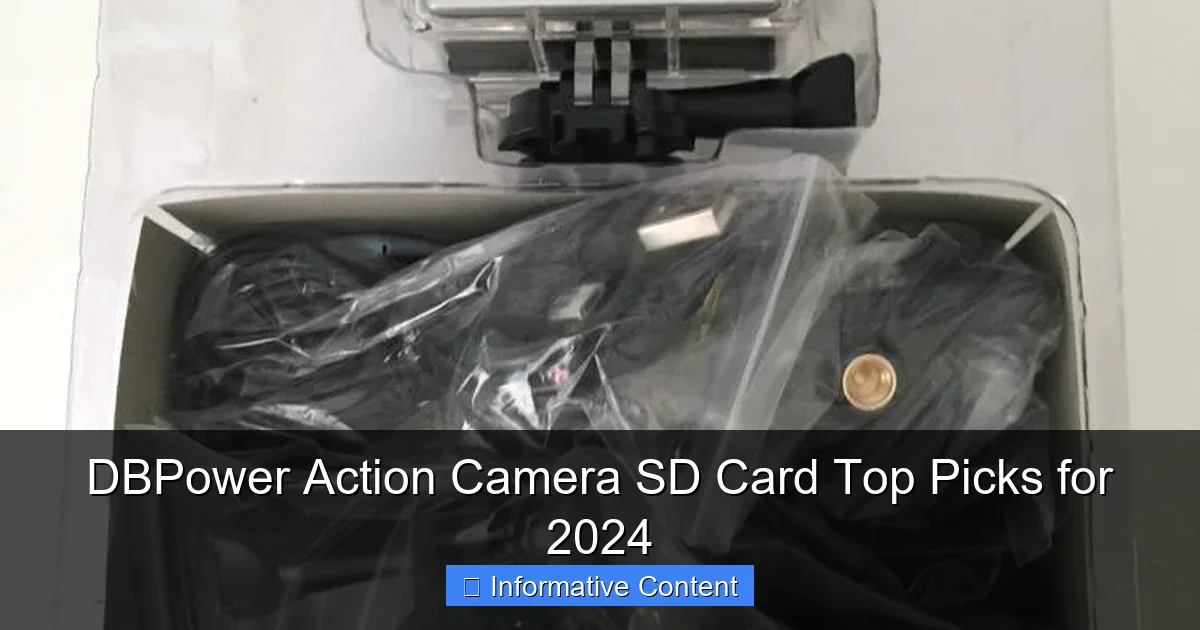 DBPower Action Camera SD Card Top Picks for 2024