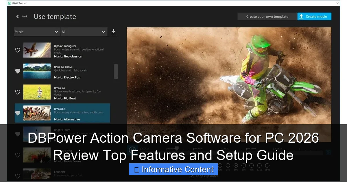 DBPower Action Camera Software for PC 2026 Review Top Features and Setup Guide