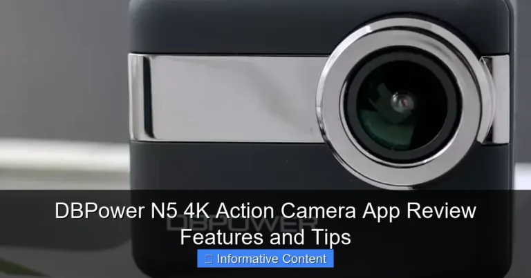 DBPower N5 4K Action Camera App Review Features and Tips