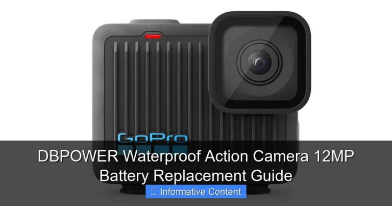 DBPOWER Waterproof Action Camera 12MP Battery Replacement Guide