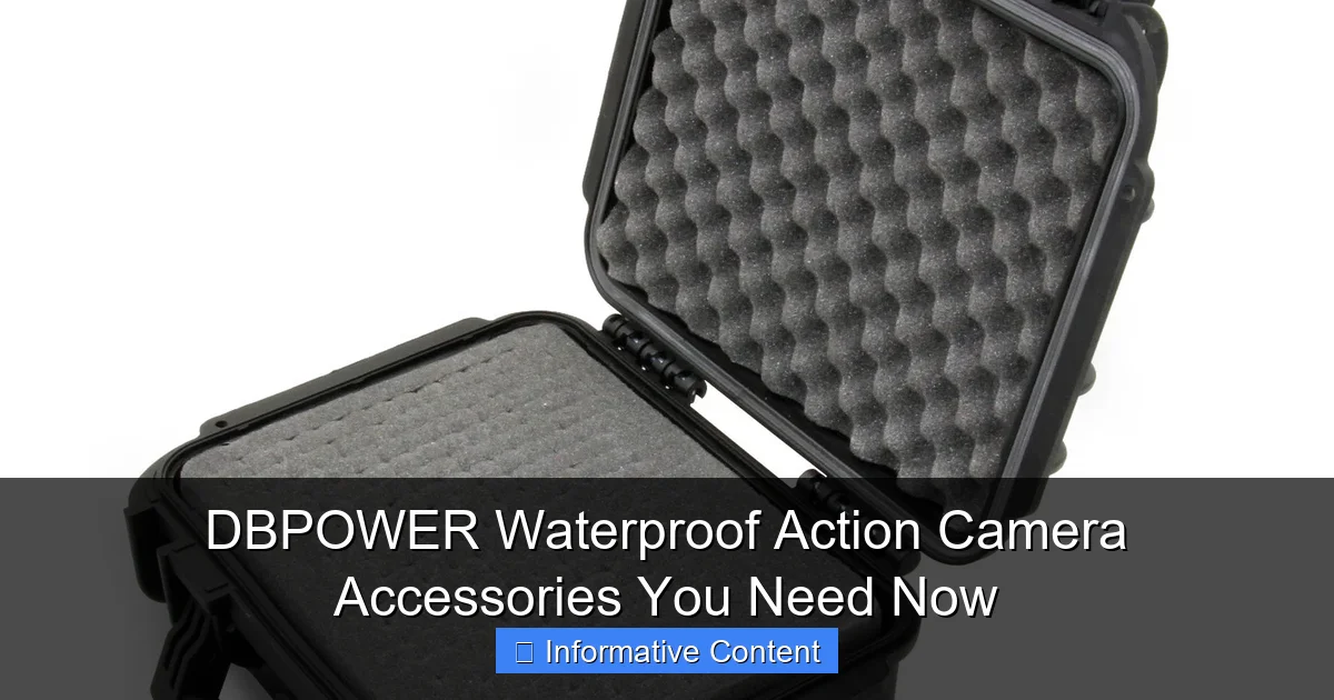 DBPOWER Waterproof Action Camera Accessories You Need Now