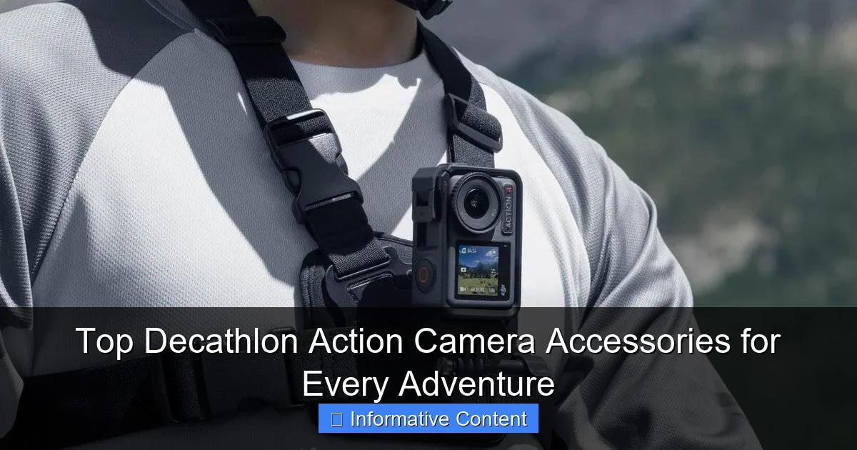 Top Decathlon Action Camera Accessories for Every Adventure