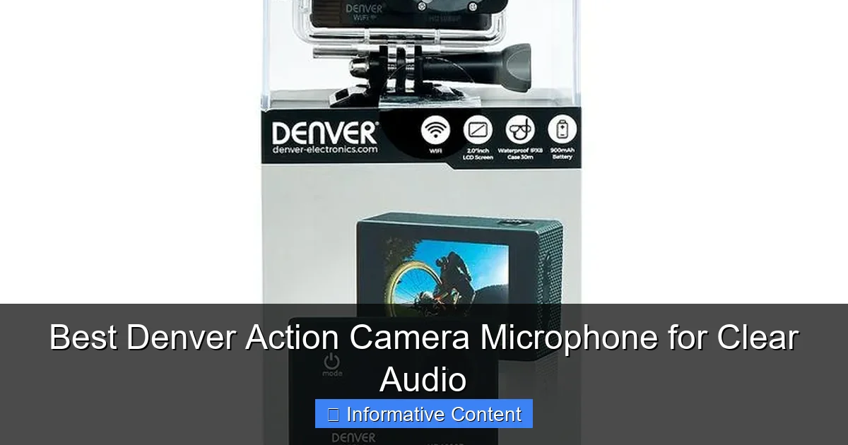 Best Denver Action Camera Microphone for Clear Audio
